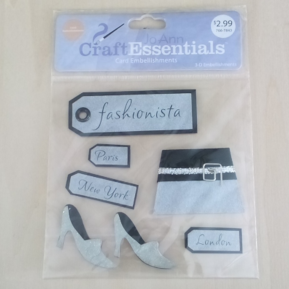 5/$15 Fashionista Scrapbook Stickers 765468284620